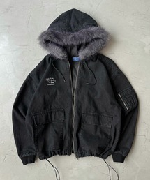 Remember.（リメンバー）の「2way Fur Hooded Denim Jacket / 2wayファーデニムジャケット（パーカー）」