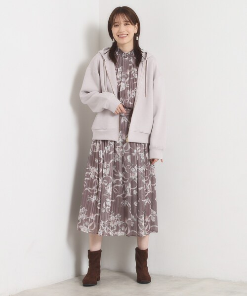 ITS'DEMO(イッツデモ)の「【花粉・毛玉防止】ダンボールジップパーカー(パーカー・レディース・ナチュラル/ブラック/ブラウン系その他・00)」の9枚目の写真