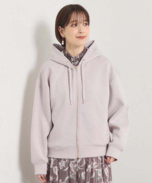 ITS'DEMO(イッツデモ)の「【花粉・毛玉防止】ダンボールジップパーカー(パーカー・レディース・ナチュラル/ブラック/ブラウン系その他・00)」の16枚目の写真