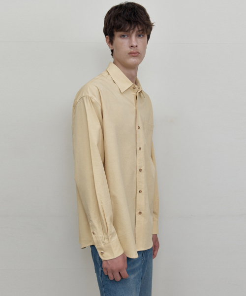 WEDNESDAY OASIS(ウェンズデーオアシス)の「ウィークデイ ポケットシャツ_YELLOW(WB6SH14)(シャツ/ブラウス・メンズ・イエロー・MEDIUM/LARGE)」の3枚目の写真