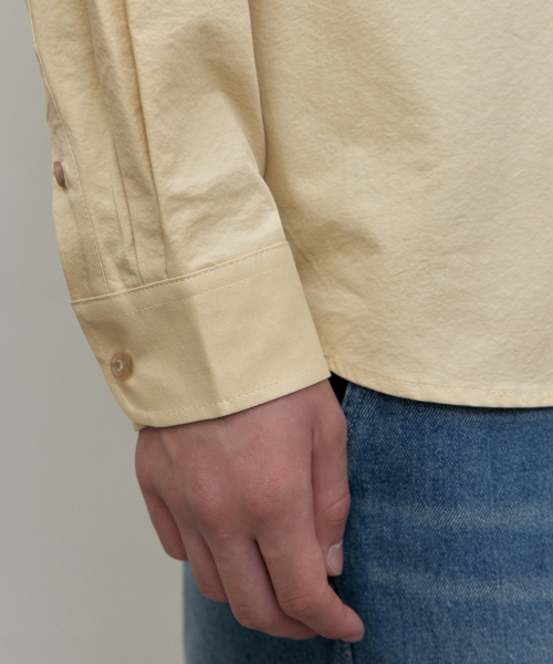 WEDNESDAY OASIS(ウェンズデーオアシス)の「ウィークデイ ポケットシャツ_YELLOW(WB6SH14)(シャツ/ブラウス・メンズ・イエロー・MEDIUM/LARGE)」の5枚目の写真
