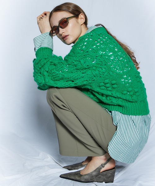 MAISON SPECIAL(メゾンスペシャル)の「【26WINTER PRE-ORDER】Double Cloth Button Slit Flare Pants/ダブルクロスボタンスリットフレアパンツ(スラックス・レディース・ブラック/カーキ/ボルドー・38/36)」の7枚目の写真