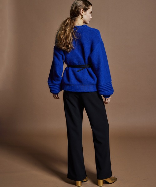 MAISON SPECIAL(メゾンスペシャル)の「【26WINTER PRE-ORDER】Double Cloth Button Slit Flare Pants/ダブルクロスボタンスリットフレアパンツ(スラックス・レディース・ブラック/カーキ/ボルドー・38/36)」の15枚目の写真