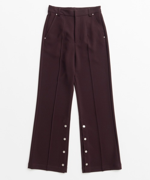 MAISON SPECIAL(メゾンスペシャル)の「【26WINTER PRE-ORDER】Double Cloth Button Slit Flare Pants/ダブルクロスボタンスリットフレアパンツ(スラックス・レディース・ブラック/カーキ/ボルドー・38/36)」の18枚目の写真