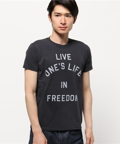 SEVENDAYS=SUNDAY（セブンデイズサンデイ）の「ＷＡＳＨ加工プリントＴシャツ　Ｂ（Tシャツ/カットソー・メンズ・ホワイト/ブラック・SMALL/LARGE/MEDIUM）」の10枚目の写真