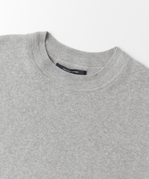 URBAN RESEARCH DOORS MENS（アーバンリサーチ ドアーズ メンズ）の「DOORS 綿ナイロン クルーネックニットTee（Tシャツ/カットソー・メンズ・オフホワイト/グレー系その他/その他1/ネイビー・38/40）」の16枚目の写真
