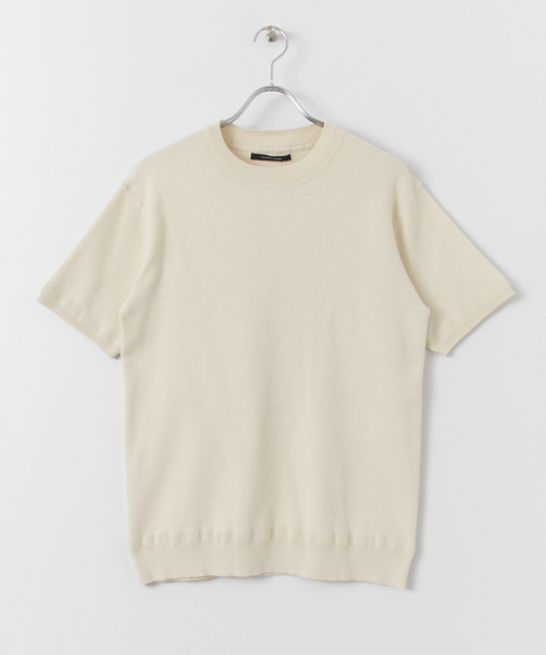 URBAN RESEARCH DOORS MENS（アーバンリサーチ ドアーズ メンズ）の「DOORS 綿ナイロン クルーネックニットTee（Tシャツ/カットソー・メンズ・オフホワイト/グレー系その他/その他1/ネイビー・38/40）」の11枚目の写真