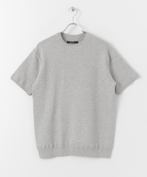 URBAN RESEARCH DOORS MENS（アーバンリサーチ ドアーズ メンズ）の「DOORS 綿ナイロン クルーネックニットTee（Tシャツ/カットソー・メンズ・オフホワイト/グレー系その他/その他1/ネイビー・38/40）」の12枚目の写真