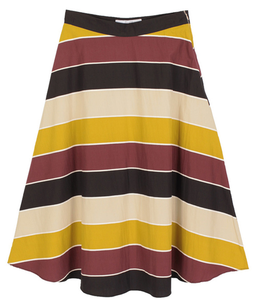 titivate(ティティベイト)の「マルチボーダーフレアスカート(スカート・レディース・ブラック/ブラウン・M/S)」の5枚目の写真