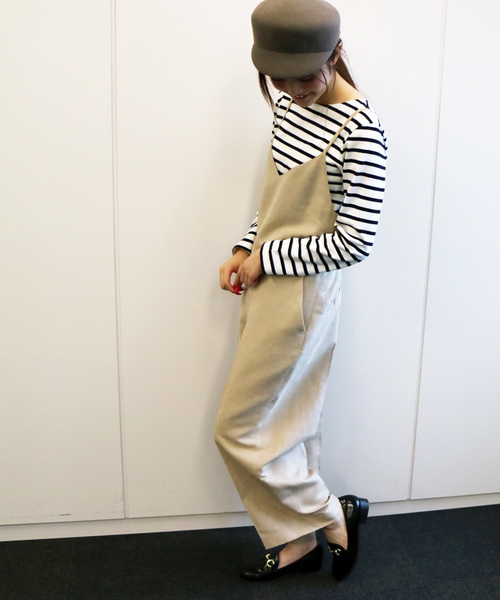 N.（N. Natural Beauty Basic）（エヌエヌナチュラルビューティーベーシック）の「【non-no 1月号掲載】スエードキャミオールインワン（つなぎ/オールインワン・レディース・ブラック/ベージュ/ブラウン・MEDIUM）」の5枚目の写真