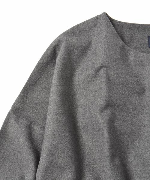 SHIPS JET BLUE（シップスジェットブルー）の「SHIPS JET BLUE: T/W プルオーバーシャツ■（シャツ/ブラウス・メンズ・ブラック/オリーブ/グレー・MEDIUM/LARGE/SMALL）」の8枚目の写真