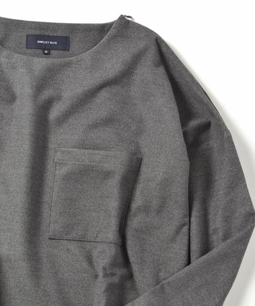 SHIPS JET BLUE（シップスジェットブルー）の「SHIPS JET BLUE: T/W プルオーバーシャツ■（シャツ/ブラウス・メンズ・ブラック/オリーブ/グレー・MEDIUM/LARGE/SMALL）」の13枚目の写真