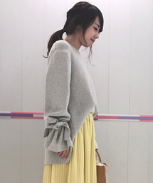 Cheek | 袖リボンニットプルオーバー(ニット/セーター)