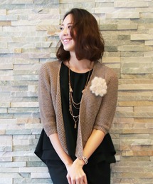 sankyo shokai（サンキョウショウカイ）の「ミンクファー フラワー フォーマル コサージュ（ブローチ/コサージュ）」