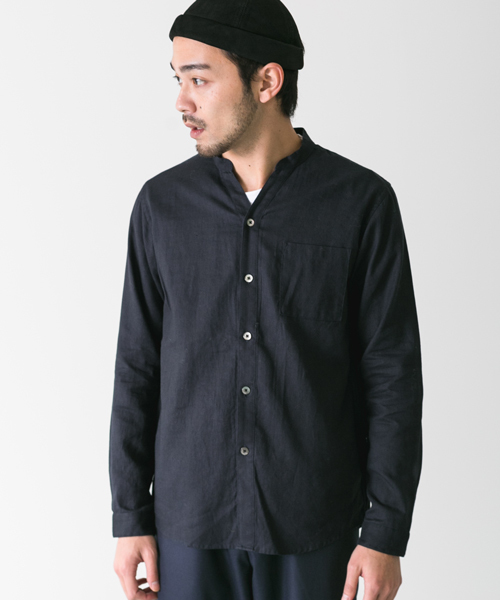 URBAN RESEARCH DOORS MENS（アーバンリサーチ ドアーズ メンズ）の「DOORS Cotton Linen Voile Skipper Shirts（シャツ/ブラウス・メンズ・ネイビー/カーキ・38/40）」の13枚目の写真