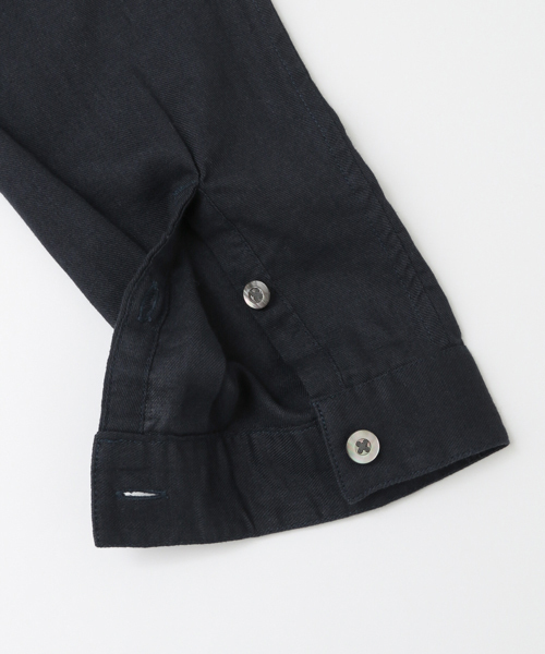 URBAN RESEARCH DOORS MENS（アーバンリサーチ ドアーズ メンズ）の「DOORS Cotton Linen Voile Skipper Shirts（シャツ/ブラウス・メンズ・ネイビー/カーキ・38/40）」の5枚目の写真