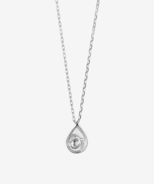 【美品】BLOOM シルバー しずく型 ネックレス BLOOM（アクセサリー） ネックレス シルバー キュービック