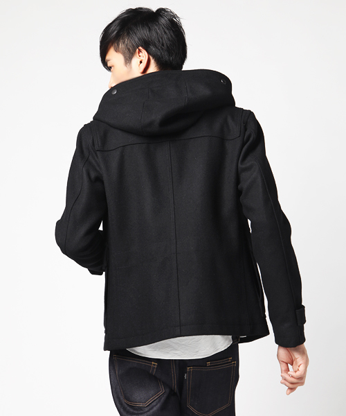 AMERICAN RAG CIE（アメリカンラグシー）の「AMERICANRAGCIE(114-ATS-M112-CO001）（ダッフルコート・メンズ・ブラック/グレー/キャメル・1/2/3）」の9枚目の写真