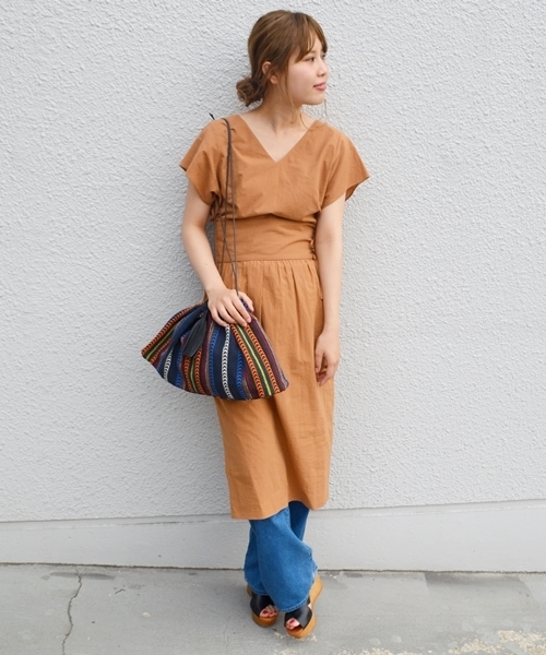 Khaju カージュ の Khaju ウエストベルトワンピース ワンピース Wear