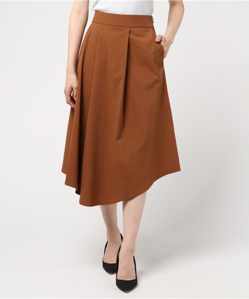 PEGGY LANA（ペギーラナ）の「Asymmetry Flare Skirt（スカート・レディース・ダークグリーン/ブラウン・2/1）」の13枚目の写真