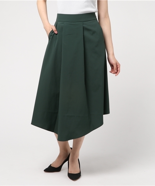 PEGGY LANA（ペギーラナ）の「Asymmetry Flare Skirt（スカート・レディース・ダークグリーン/ブラウン・2/1）」の12枚目の写真