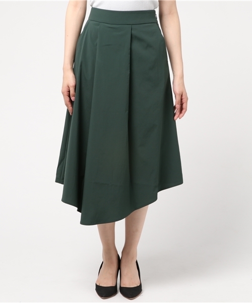 PEGGY LANA（ペギーラナ）の「Asymmetry Flare Skirt（スカート・レディース・ダークグリーン/ブラウン・2/1）」の3枚目の写真