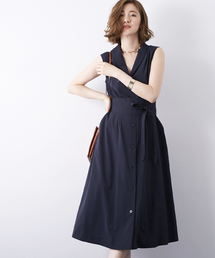 STUDIOUS | 【WEB限定】STUDIOUS サッシュベルト付ノースリーブワンピース【追加予約】(ワンピース)