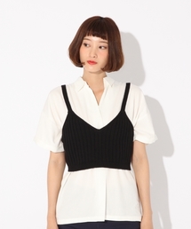 LOWRYS FARM | ５Ｇリブニットキャミ　767133(キャミソール)