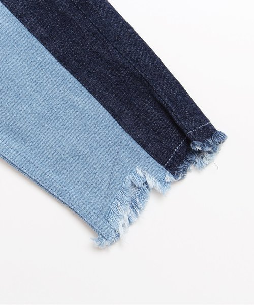 apres les cours（アプレレクール）の「リメイクデニムパンツ 9分丈（デニムパンツ・キッズ・ブラック/ブルー・110/140/130/100/120/90）」の7枚目の写真