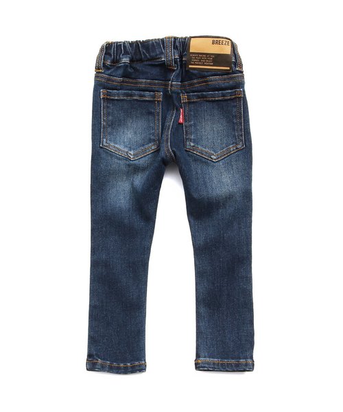 BREEZE（ブリーズ）の「もっとスキニーデニム 10分丈（デニムパンツ・キッズ・ネイビー/インディゴブルー・110/130/100/120/140/80/90/95）」の13枚目の写真