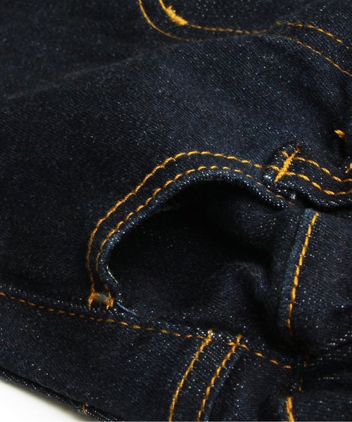 BREEZE（ブリーズ）の「もっとスキニーデニム 10分丈（デニムパンツ・キッズ・ネイビー/インディゴブルー・110/130/100/120/140/80/90/95）」の5枚目の写真