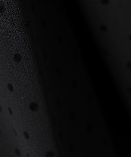 natural couture（ナチュラルクチュール）の「ドットフロッキーちびハイブラウス（シャツ/ブラウス・レディース・アイボリー/ピンク/ブラック・FREE）」の20枚目の写真