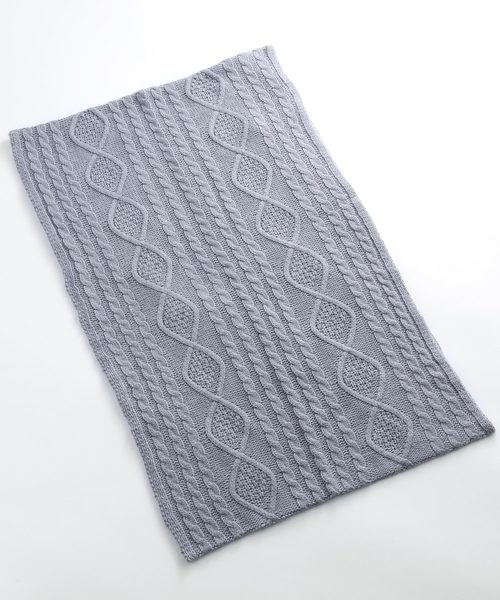 MONO-MART（モノマート）の「大判ロングアラン編みスヌード/モヘヤタッチカラースヌード（ストール/ショール・メンズ・ブラック/ベージュ/ネイビー/オフホワイト/ピンク/ブルー/杢グレー/ブラウン系その他/ワイン・FREE）」の15枚目の写真