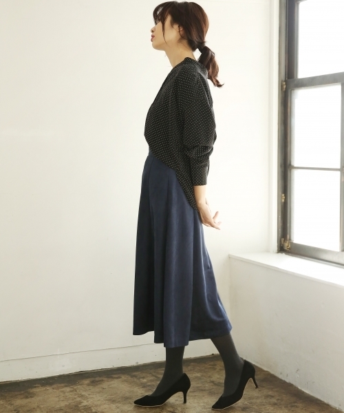 A part by（アパートバイ）の「デシンガラスキッパーブラウス 779053（シャツ/ブラウス・レディース・ホワイト/ホワイト系その他/ブラック/ブラック系その他・FREE）」の7枚目の写真