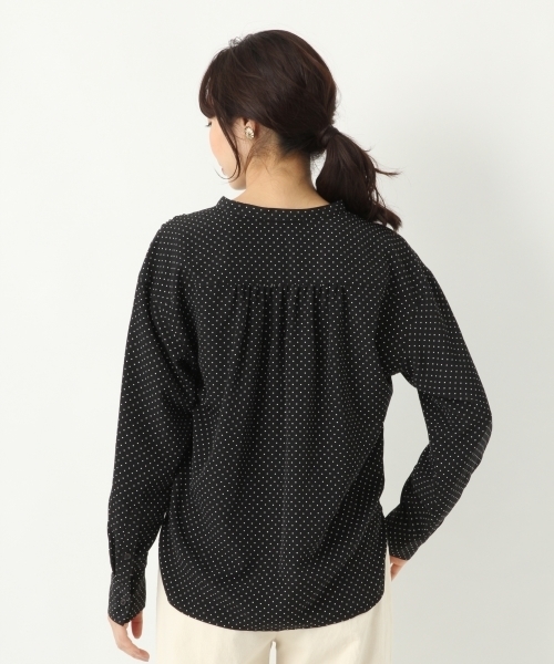 A part by（アパートバイ）の「デシンガラスキッパーブラウス 779053（シャツ/ブラウス・レディース・ホワイト/ホワイト系その他/ブラック/ブラック系その他・FREE）」の10枚目の写真