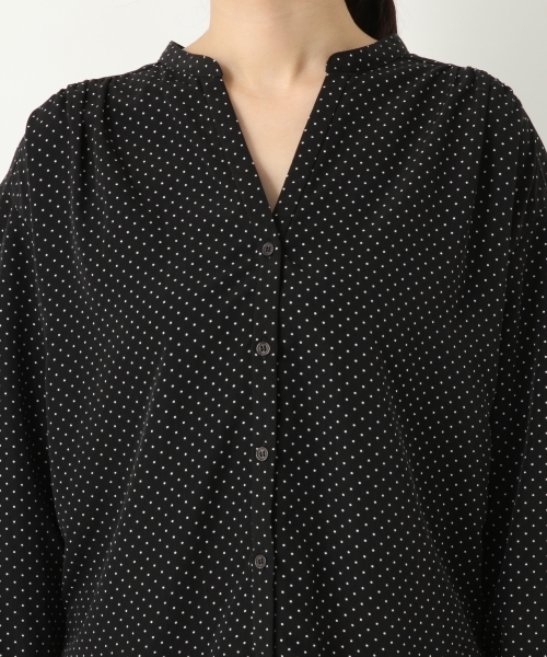 A part by（アパートバイ）の「デシンガラスキッパーブラウス 779053（シャツ/ブラウス・レディース・ホワイト/ホワイト系その他/ブラック/ブラック系その他・FREE）」の11枚目の写真