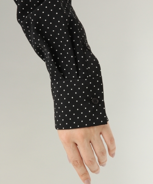 A part by（アパートバイ）の「デシンガラスキッパーブラウス 779053（シャツ/ブラウス・レディース・ホワイト/ホワイト系その他/ブラック/ブラック系その他・FREE）」の13枚目の写真