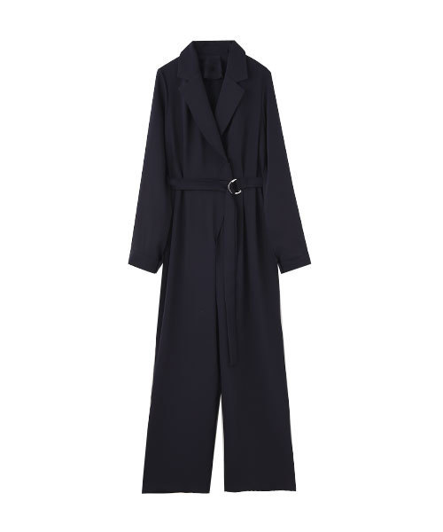 marjour(マージュール)の「OPENCOLLAR DRESS(ドレス)」|ネイビー