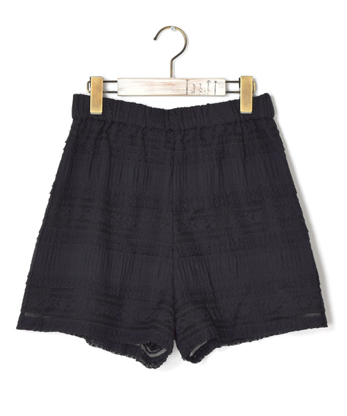 w closet(ダブルクローゼット)の「フリルレースショートパンツ(その他パンツ・レディース・オフホワイト/キナリ/ブラック・FREE)」の14枚目の写真