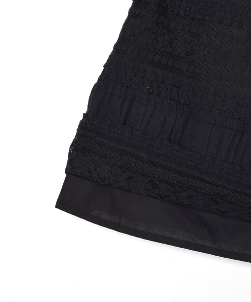 w closet(ダブルクローゼット)の「フリルレースショートパンツ(その他パンツ・レディース・オフホワイト/キナリ/ブラック・FREE)」の7枚目の写真