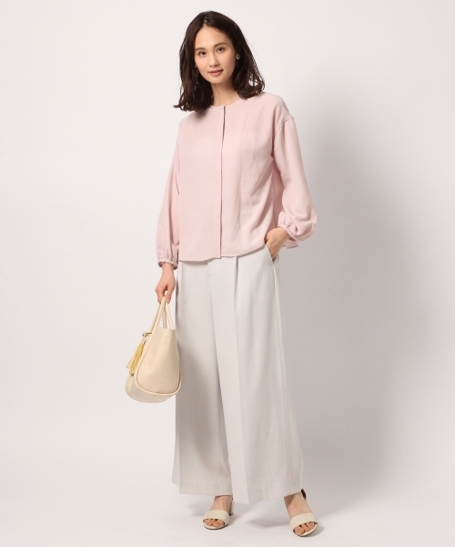 GLOBAL WORK(グローバルワーク)の「【DRESS】2WAYカタレースブラウス/778930(シャツ/ブラウス・レディース・ライトピンク/ホワイト/ベージュ・LARGE/MEDIUM)」の6枚目の写真