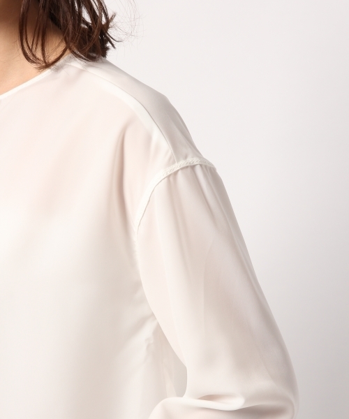 GLOBAL WORK(グローバルワーク)の「【DRESS】2WAYカタレースブラウス/778930(シャツ/ブラウス・レディース・ライトピンク/ホワイト/ベージュ・LARGE/MEDIUM)」の10枚目の写真