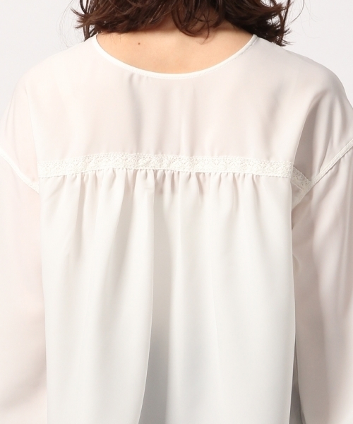 GLOBAL WORK(グローバルワーク)の「【DRESS】2WAYカタレースブラウス/778930(シャツ/ブラウス・レディース・ライトピンク/ホワイト/ベージュ・LARGE/MEDIUM)」の13枚目の写真