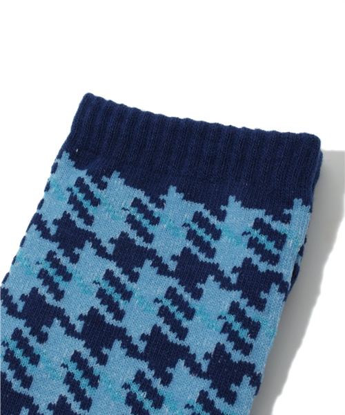 BEAMS(ビームス)の「○BEAMS / マルチ 千鳥柄 ソックス(ソックス/靴下・メンズ・グレー/ワイン/オレンジ/ブルー/ネイビー・ONE SIZE)」の6枚目の写真