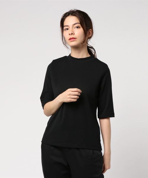 LOWRYS FARM（ローリーズファーム）の「トタンテレコハイネック　784511 （Tシャツ/カットソー・レディース・オフホワイト/ブラック/パープル/オレンジ/ホワイト×ブラック/グレー・LARGE/MEDIUM）」の17枚目の写真