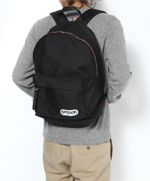 rehacer(レアセル)の「rehacer :OUTDOOR PRODUCTS riri zip daypack(バックパック/リュック・メンズ・ブラック/グリーン系カモフラージュ・FREE)」の11枚目の写真