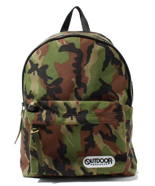 rehacer(レアセル)の「rehacer :OUTDOOR PRODUCTS riri zip daypack(バックパック/リュック・メンズ・ブラック/グリーン系カモフラージュ・FREE)」の12枚目の写真