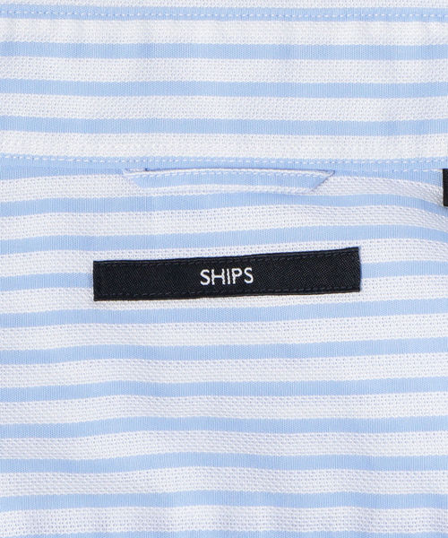 SHIPS(シップス)の「SHIPS: セミワイド レノクロス ストライプ シャツ(シャツ/ブラウス・メンズ・ライトブルー/ネイビー・SMALL/X-LARGE/MEDIUM/LARGE)」の5枚目の写真