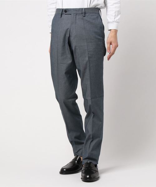 Taka Q タカキュー の タカキューメンズ Taka Q Men ストレッチcoolmaxヘリンボンビジネスドレスパンツ ブルー Coolbiz クールビズおすすめアイテム スーツパンツ Wear