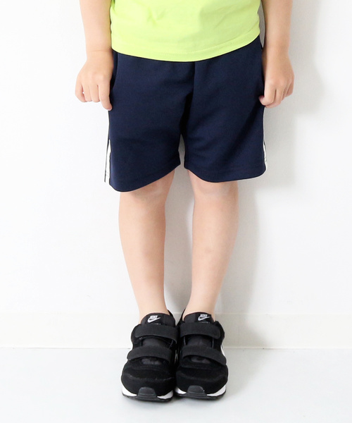 devirock（デビロック）の「ライン入りハーフパンツ 吸汗速乾 スポーツミックス（その他パンツ・キッズ・ブラック/ネイビー/ブルー/レッド/イエロー・110cm/100cm/120cm/130cm/140cm/150cm/160cm）」の3枚目の写真